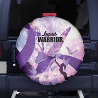Polynesian Lupus Awareness Spare Tire Cover Butterfly Hologram Lupus Warrior