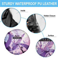 Polynesian Lupus Awareness Spare Tire Cover Butterfly Hologram Lupus Warrior