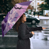 Polynesian Lupus Awareness Umbrella Butterfly Hologram Lupus Warrior