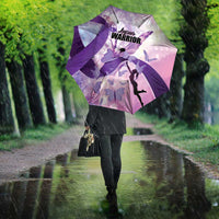 Polynesian Lupus Awareness Umbrella Butterfly Hologram Lupus Warrior