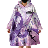 Personalized Polynesian Lupus Awareness Wearable Blanket Hoodie Butterfly Hologram Lupus Warrior