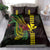 Hawaii Kakau Hammerhead Shark Bedding Set Neon Plumeria Pattern