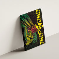 Hawaii Kakau Hammerhead Shark Canvas Wall Art Neon Plumeria Pattern LT01 - Polynesian Pride