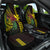 Hawaii Kakau Hammerhead Shark Car Seat Cover Neon Plumeria Pattern