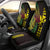 Hawaii Kakau Hammerhead Shark Car Seat Cover Neon Plumeria Pattern