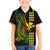 Hawaii Kakau Hammerhead Shark Family Matching Puletasi and Hawaiian Shirt Neon Plumeria Pattern