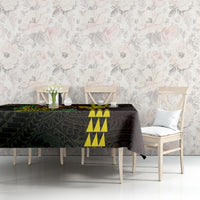 Hawaii Kakau Hammerhead Shark Tablecloth Neon Plumeria Pattern LT01 - Polynesian Pride