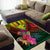 Hawaii Kanaka Maoli Flag Day Area Rug Tropical Flowers