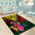 Hawaii Kanaka Maoli Flag Day Area Rug Tropical Flowers