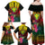 Hawaii Kanaka Maoli Flag Day Family Matching Off Shoulder Maxi Dress and Hawaiian Shirt Tropical Flowers