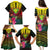 Hawaii Kanaka Maoli Flag Day Family Matching Puletasi and Hawaiian Shirt Tropical Flowers