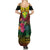 Hawaii Kanaka Maoli Flag Day Family Matching Summer Maxi Dress and Hawaiian Shirt Tropical Flowers