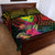 Hawaii Kanaka Maoli Flag Day Quilt Bed Set Tropical Flowers