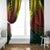 Hawaii Kanaka Maoli Flag Day Window Curtain Tropical Flowers