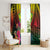 Hawaii Kanaka Maoli Flag Day Window Curtain Tropical Flowers