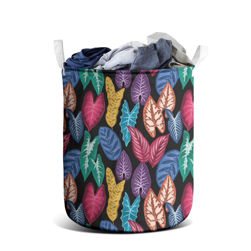 Hawaii Colorful Tropical Leaves Laundry Basket LT01 - Polynesian Pride