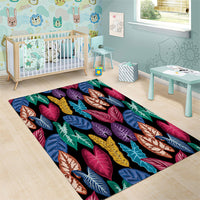 Hawaii Colorful Tropical Leaves Area Rug LT01 - Polynesian Pride