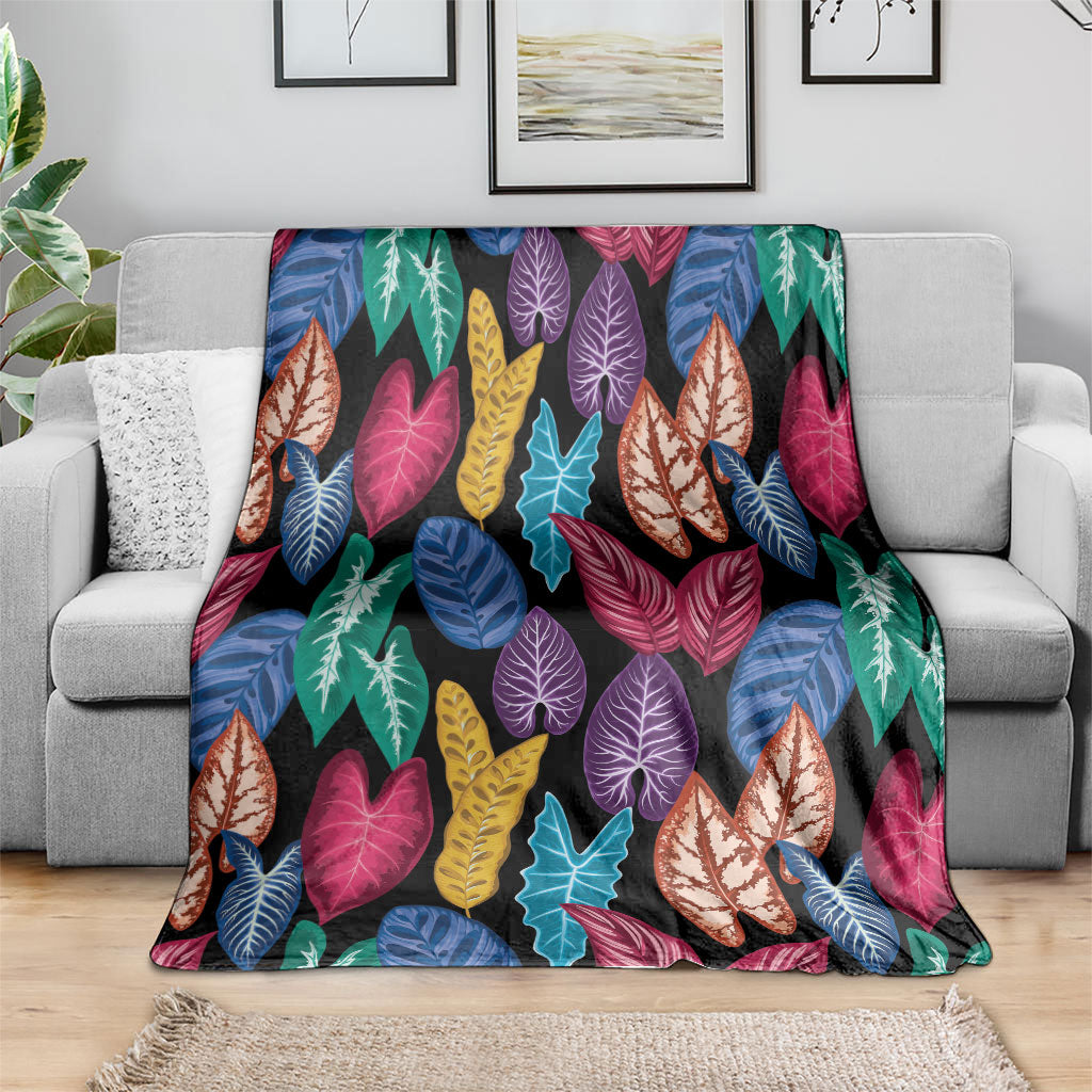 Hawaii Colorful Tropical Leaves Blanket LT01 - Polynesian Pride