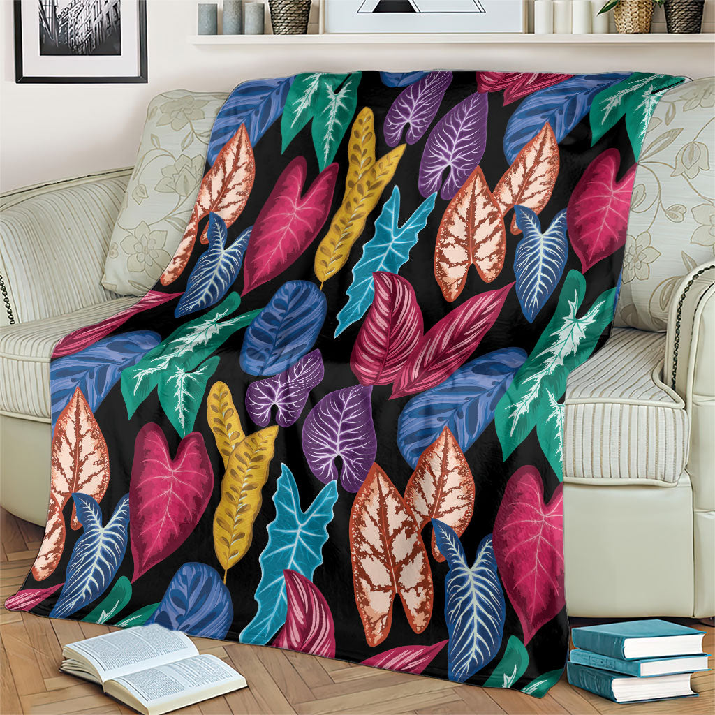 Hawaii Colorful Tropical Leaves Blanket LT01 - Polynesian Pride