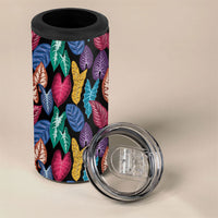 Hawaii Colorful Tropical Leaves 4 in 1 Can Cooler Tumbler LT01 - Polynesian Pride