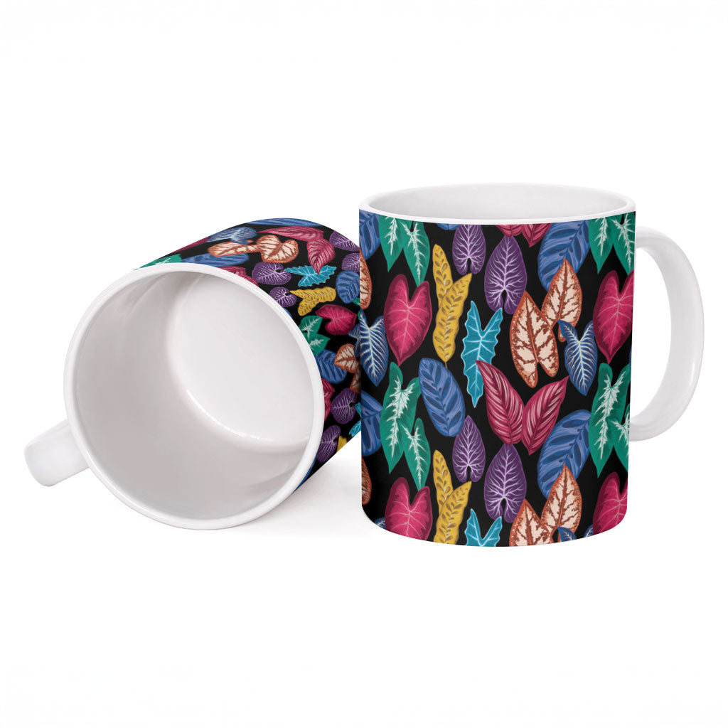Hawaii Colorful Tropical Leaves Ceramic Mug LT01 - Polynesian Pride
