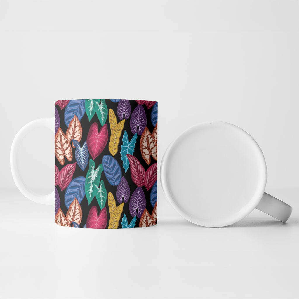 Hawaii Colorful Tropical Leaves Ceramic Mug LT01 - Polynesian Pride
