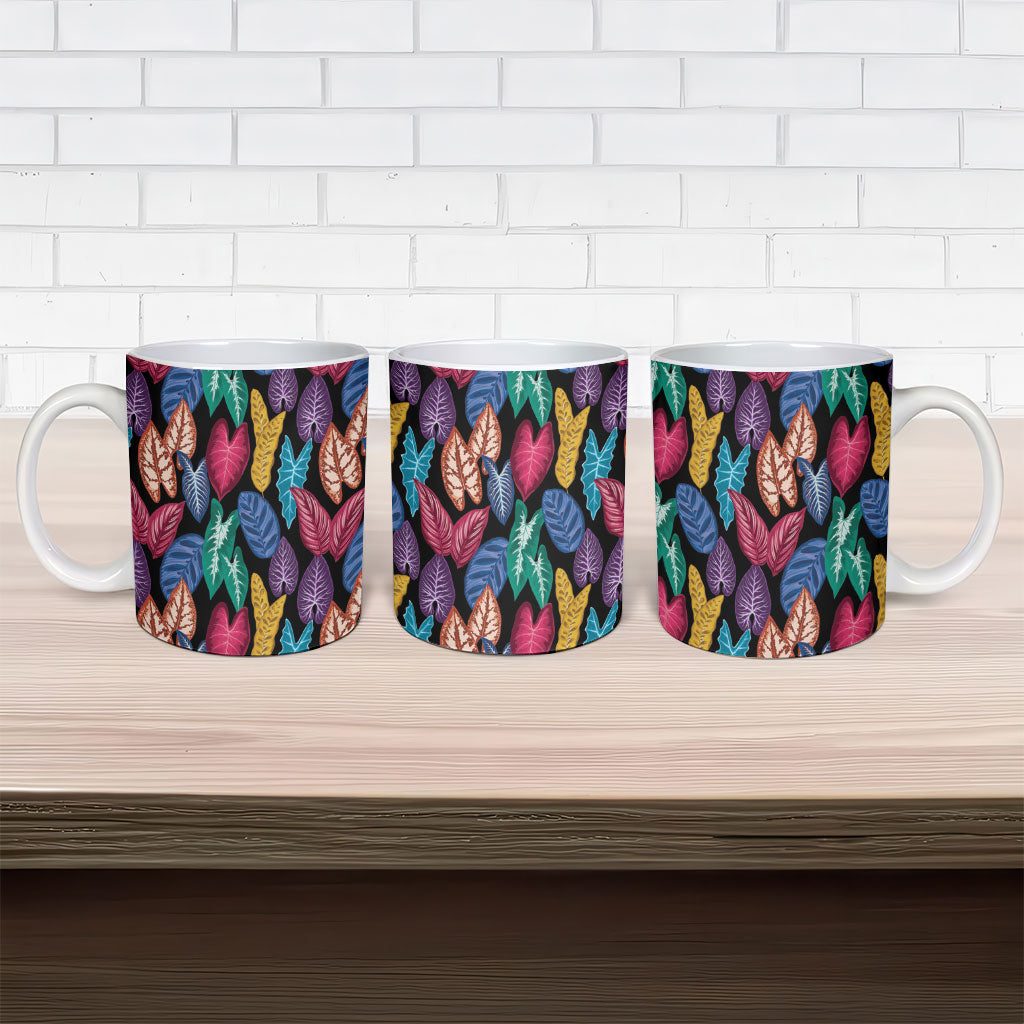 Hawaii Colorful Tropical Leaves Ceramic Mug LT01 - Polynesian Pride