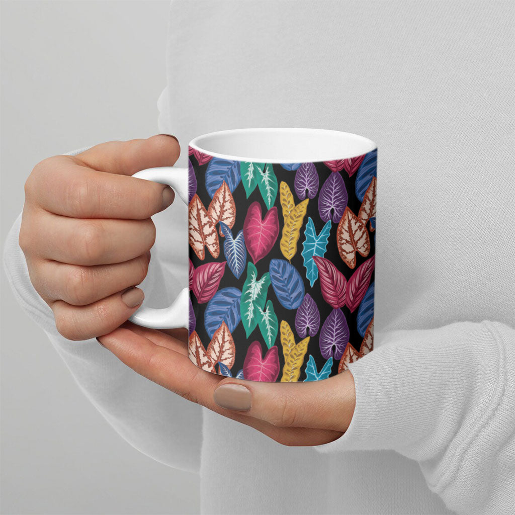 Hawaii Colorful Tropical Leaves Ceramic Mug LT01 - Polynesian Pride