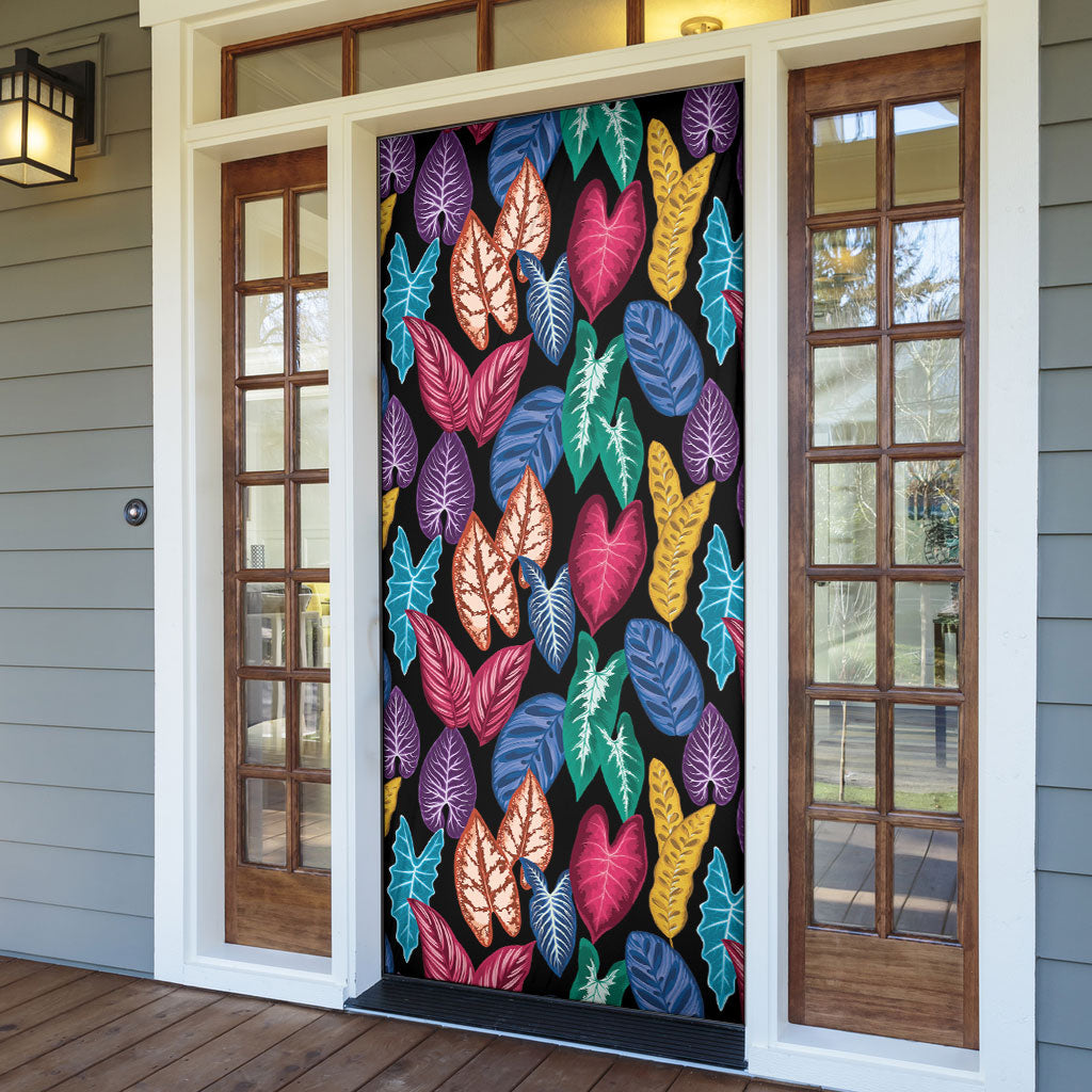 Hawaii Colorful Tropical Leaves Door Cover LT01 - Polynesian Pride