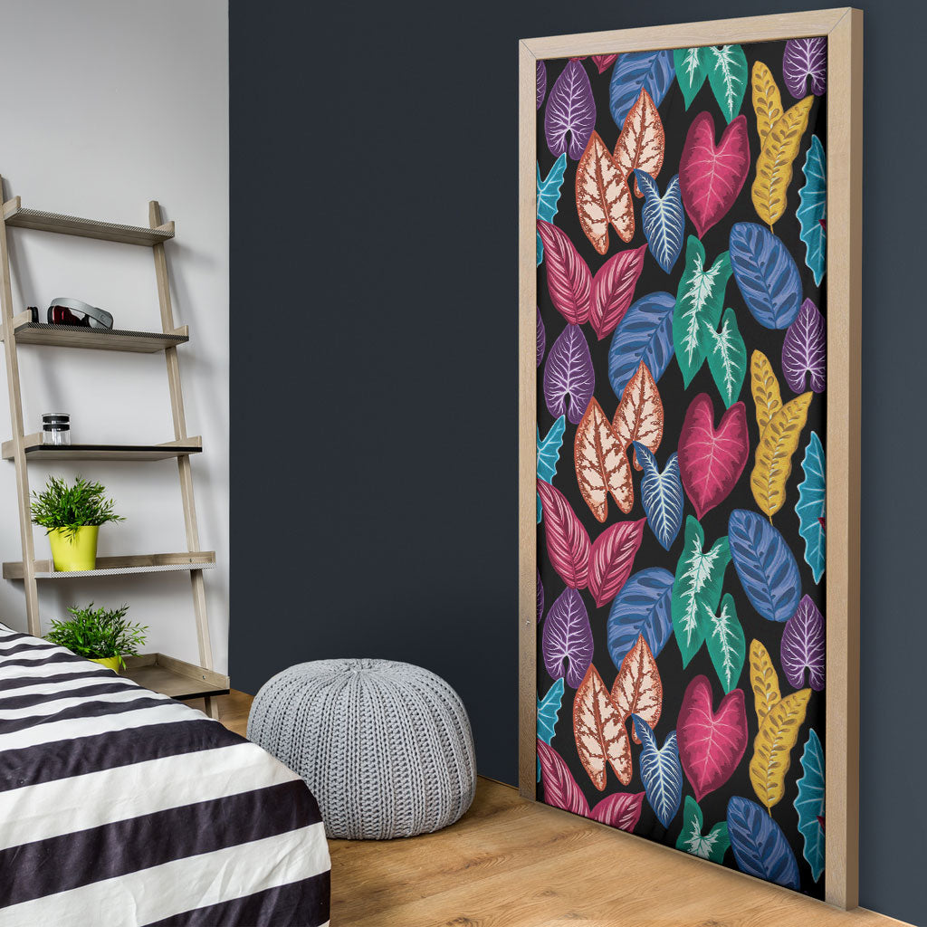 Hawaii Colorful Tropical Leaves Door Cover LT01 - Polynesian Pride