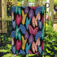 Hawaii Colorful Tropical Leaves Garden Flag LT01 Garden Flag Black - Polynesian Pride