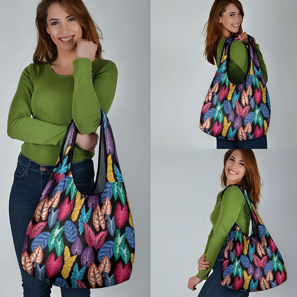 Hawaii Colorful Tropical Leaves Grocery Bag LT01 - Polynesian Pride