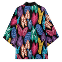 Hawaii Colorful Tropical Leaves Kimono LT01 - Polynesian Pride