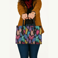 Hawaii Colorful Tropical Leaves Leather Bag LT01 - Polynesian Pride