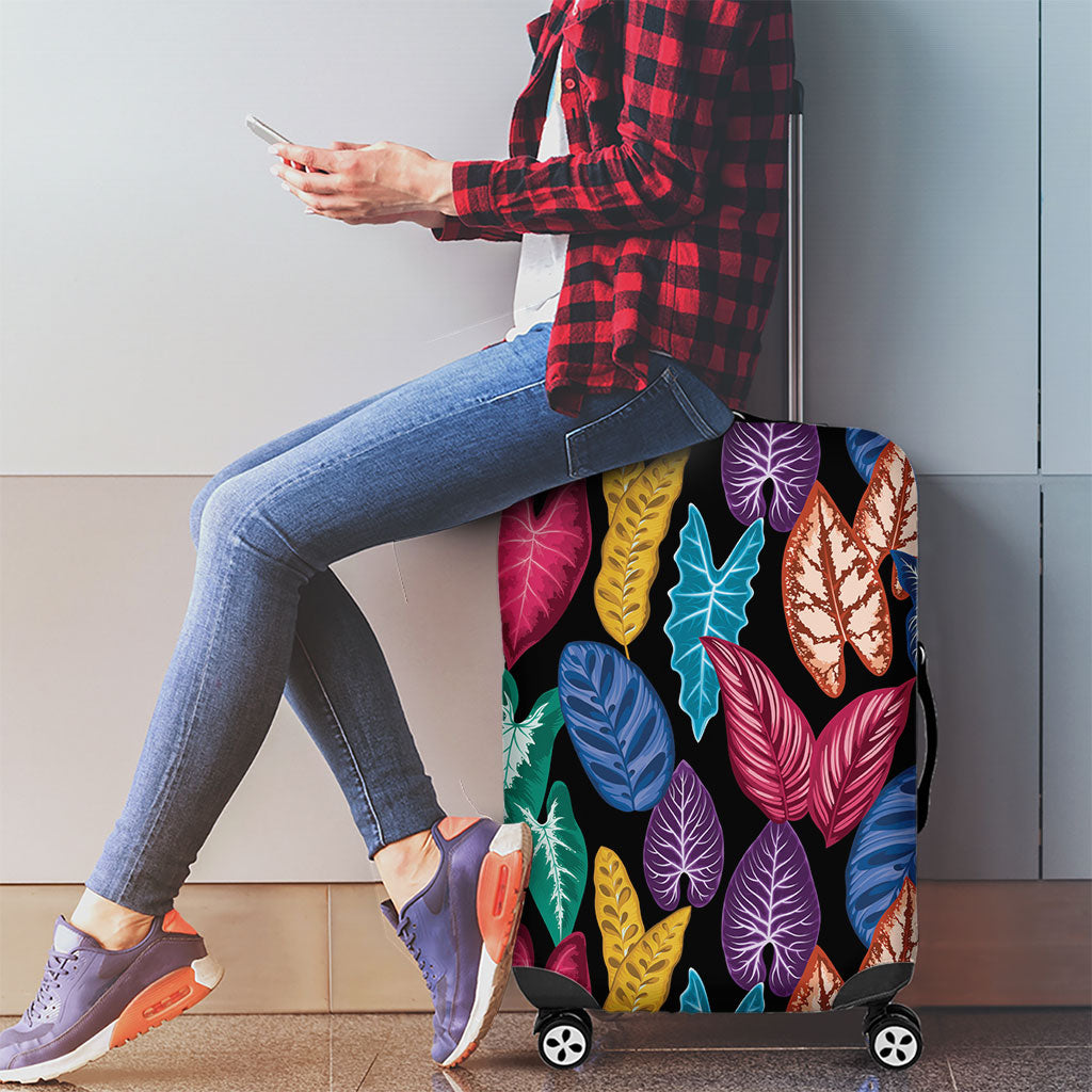 Hawaii Colorful Tropical Leaves Luggage Cover LT01 - Polynesian Pride