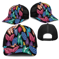 Hawaii Colorful Tropical Leaves Mesh Trucker Cap LT01 - Polynesian Pride