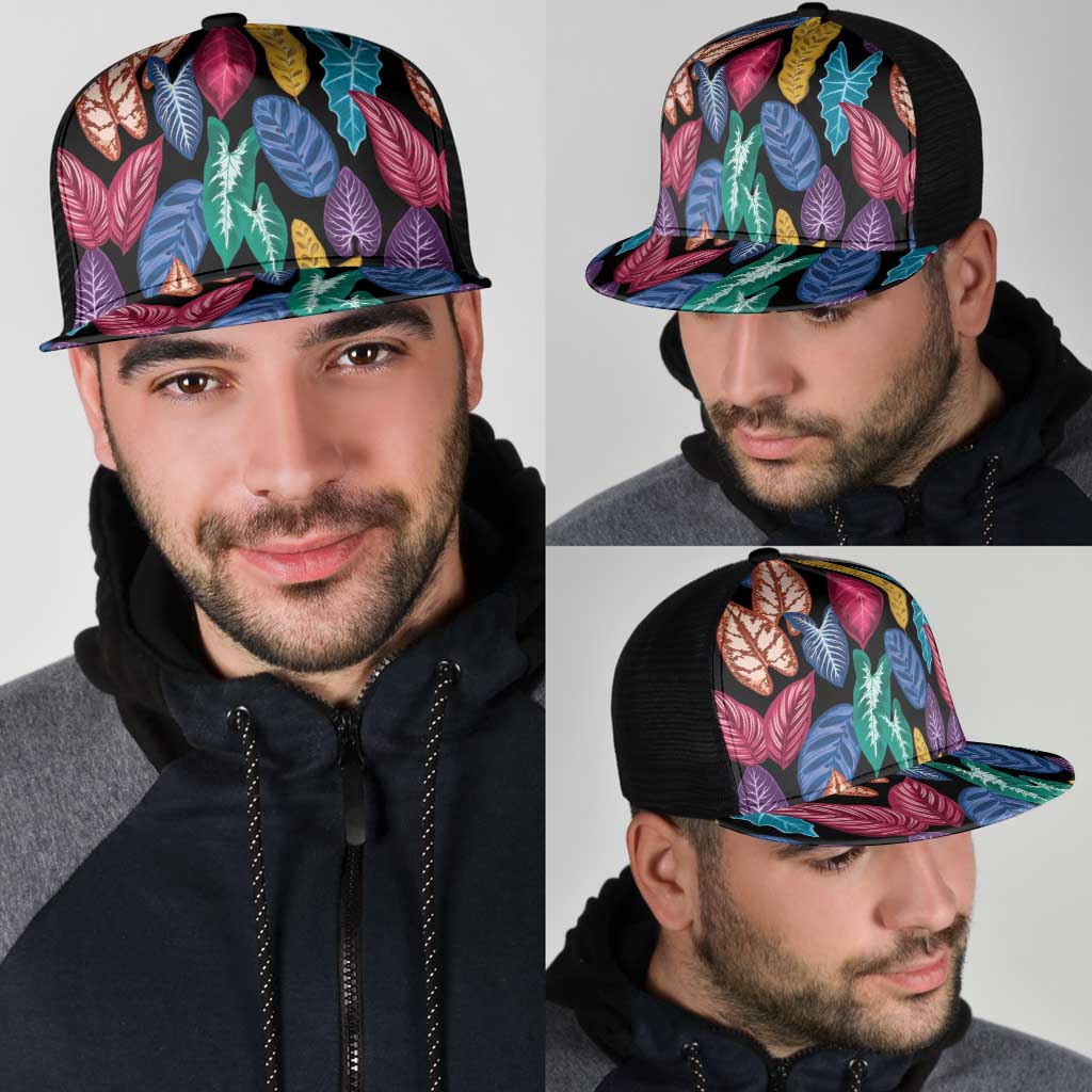 Hawaii Colorful Tropical Leaves Mesh Trucker Cap LT01 - Polynesian Pride