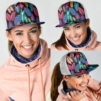 Hawaii Colorful Tropical Leaves Mesh Trucker Cap LT01 - Polynesian Pride