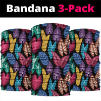 Hawaii Colorful Tropical Leaves Neck Gaiter LT01 package One Size: 25*50cm Black - Polynesian Pride