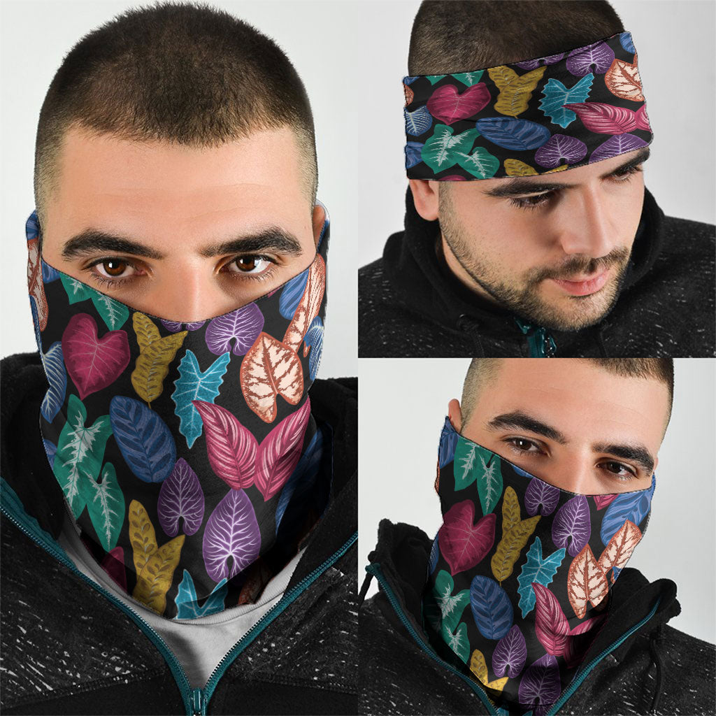 Hawaii Colorful Tropical Leaves Neck Gaiter LT01 - Polynesian Pride
