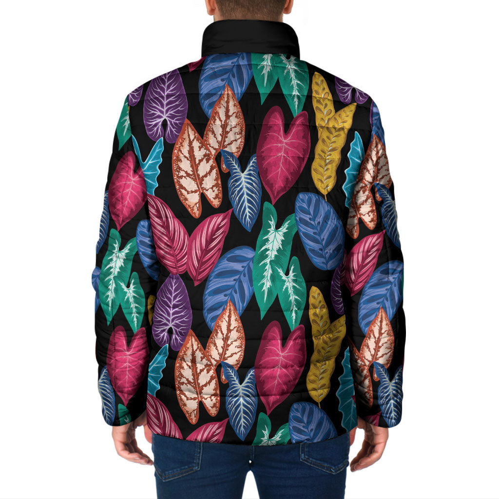 Hawaii Colorful Tropical Leaves Padded Jacket LT01 - Polynesian Pride