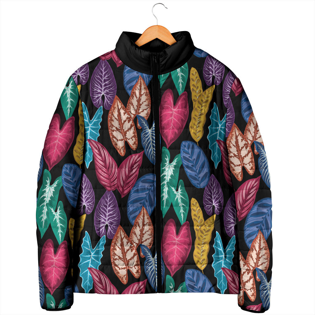 Hawaii Colorful Tropical Leaves Padded Jacket LT01 - Polynesian Pride