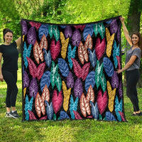 Hawaii Colorful Tropical Leaves Quilt LT01 - Polynesian Pride