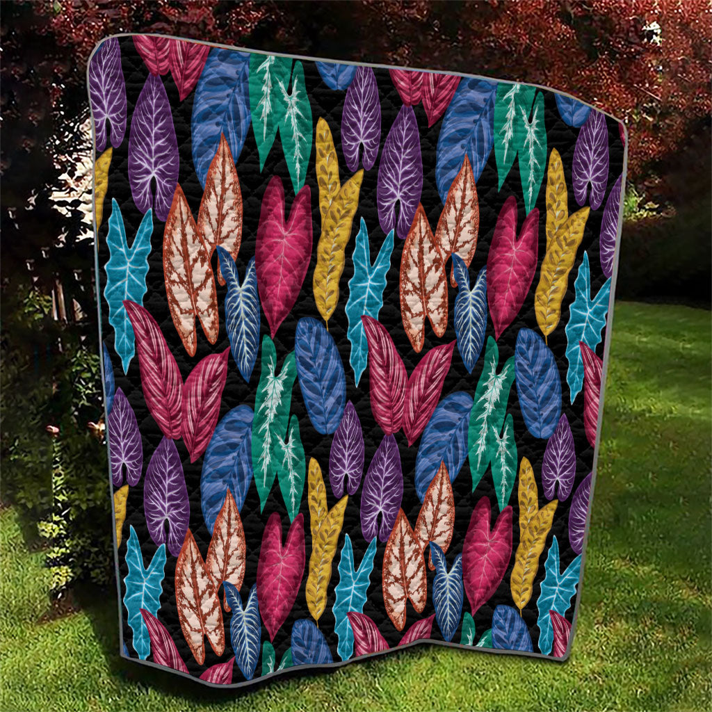 Hawaii Colorful Tropical Leaves Quilt LT01 - Polynesian Pride