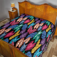 Hawaii Colorful Tropical Leaves Quilt LT01 - Polynesian Pride