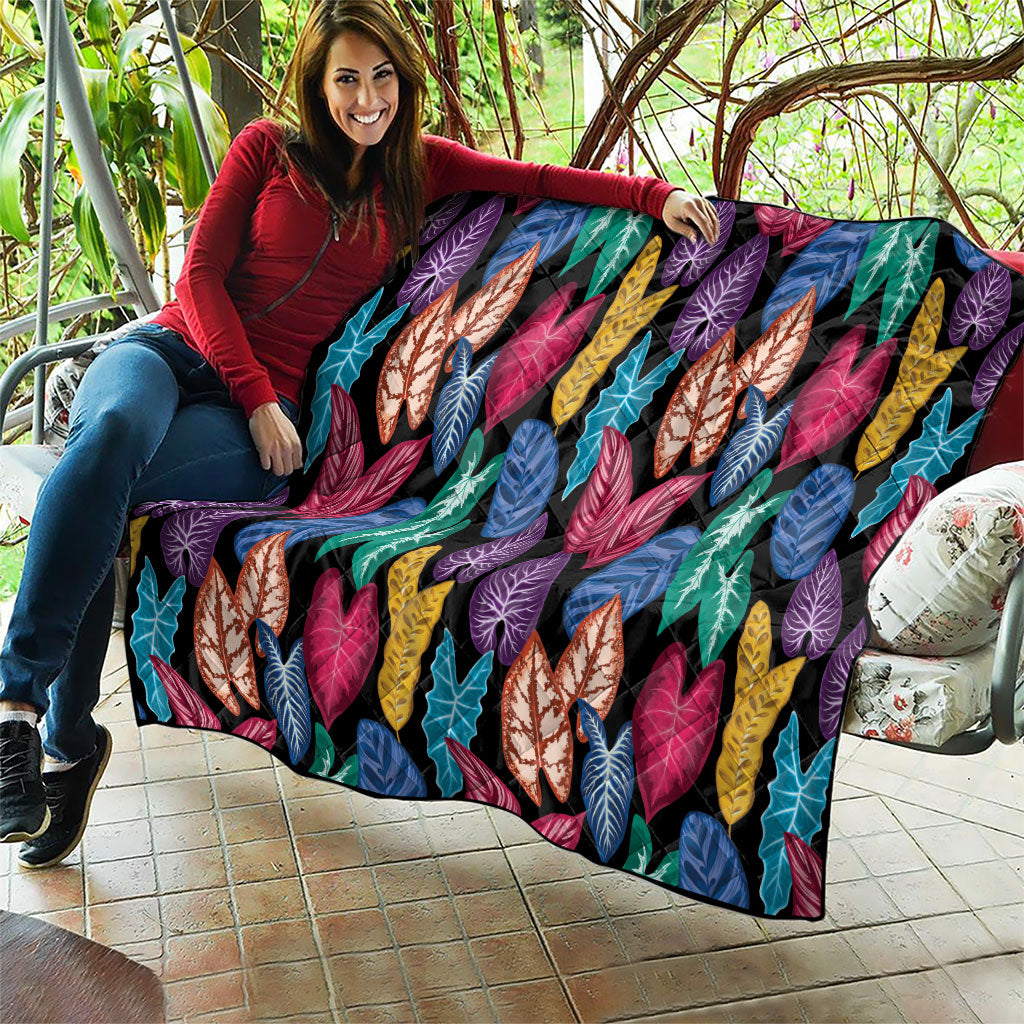 Hawaii Colorful Tropical Leaves Quilt LT01 - Polynesian Pride