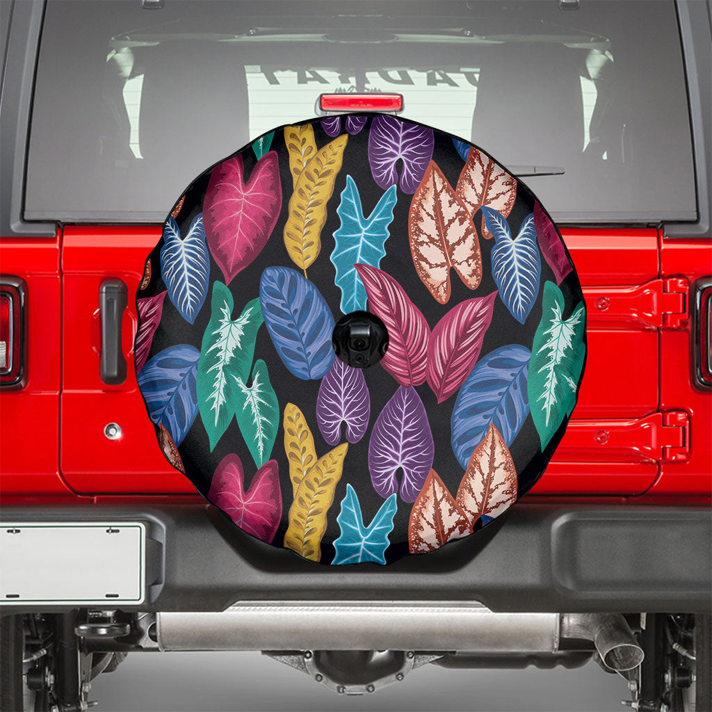 Hawaii Colorful Tropical Leaves Spare Tire Cover LT01 - Polynesian Pride