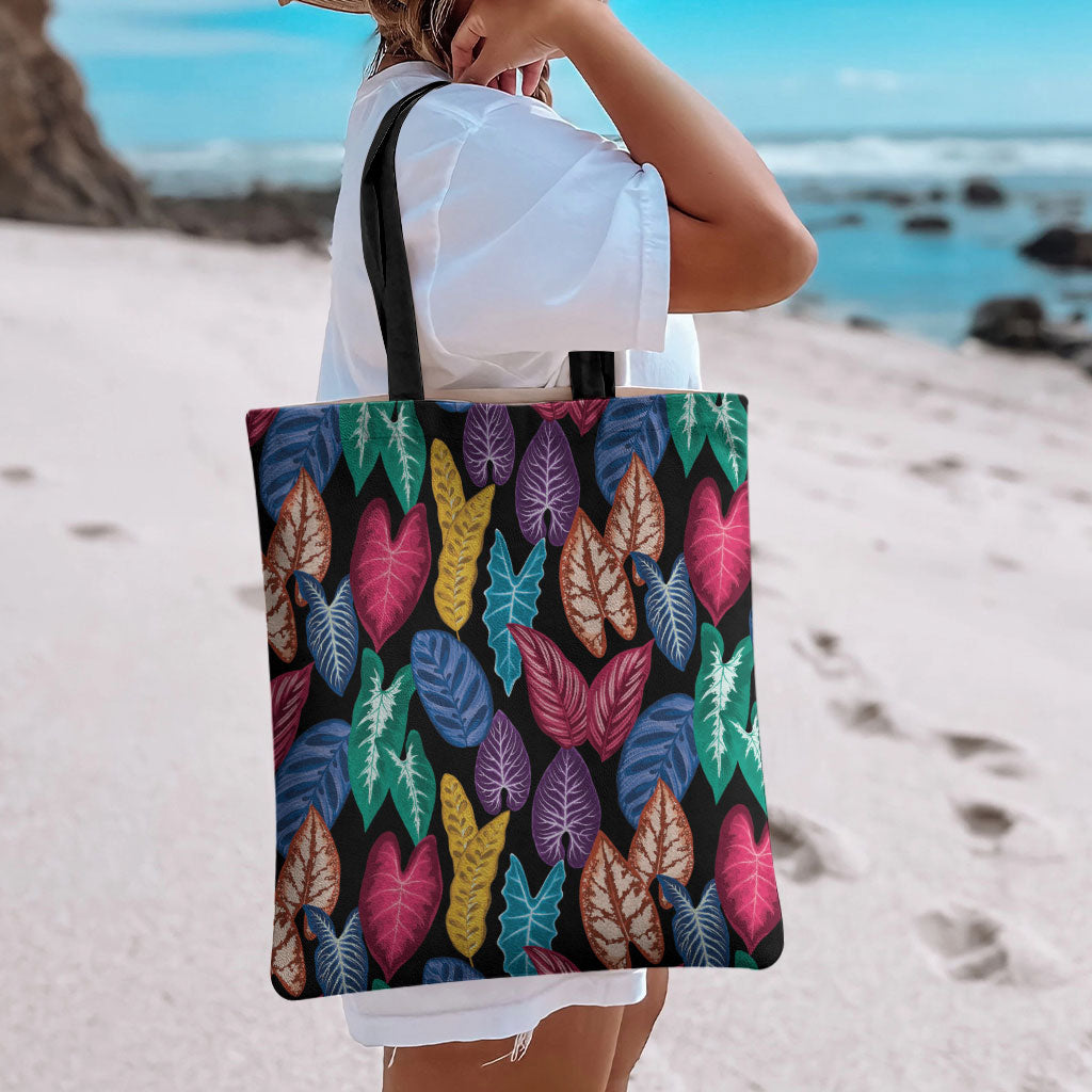 Hawaii Colorful Tropical Leaves Tote Bag LT01 - Polynesian Pride
