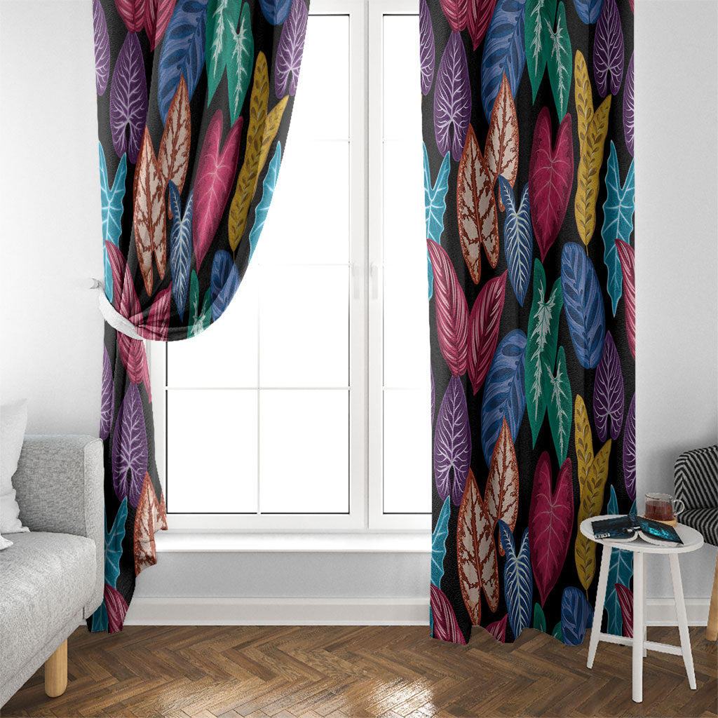 Hawaii Colorful Tropical Leaves Window Curtain LT01 - Polynesian Pride