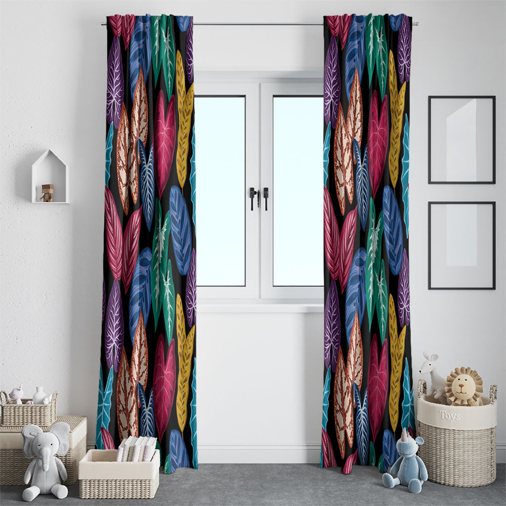 Hawaii Colorful Tropical Leaves Window Curtain LT01 - Polynesian Pride